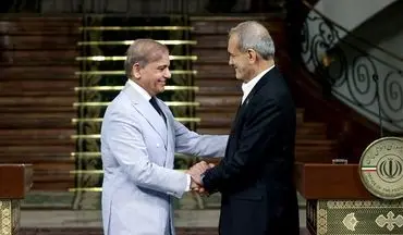 استقبال نخست وزیر پاکستان از پزشکیان