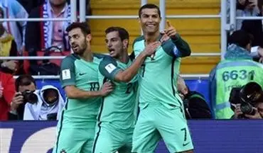  پیروزی پرتغال مقابل روسیه با گلزنی رونالدو 