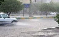 شدت جریان سیلاب در ایذه خوزستان