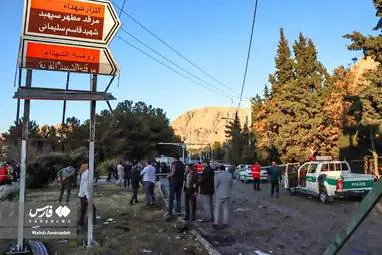 محل حادثه انفجار تروریستی در کرمان