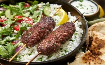 بیا اینجا طرز تهیه پلو کباب لبنانی رو بهتون یاد بدم| عالیه!