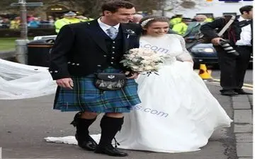 لباس دامادی عجیب ورزشکار معروف! +عکس