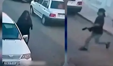 سرقت خونسردانه یک مرد با لباس زنانه / آرایشگاه زنانه در یزد چگونه سرقت شد ؟