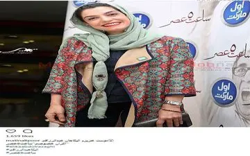 تیپ و ژست های جالب الیکا عبدالرزاقی در اکران ساعت ۵ عصر (عکس)