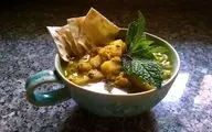 طرز تهیه یک غذای ساده|  اشکنه اسفناج و سیب زمینی 