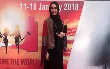 تیپ گلاره عباسی در یک جشنواره خارجی