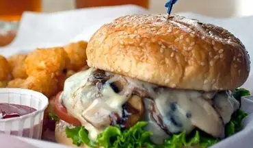 آموزش  برگر مرغ و قارچ به روش رستورانی!