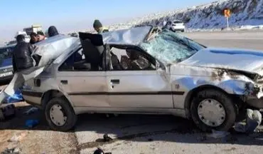 واژگونی خودرو در سمنان جان 2 نفر را گرفت