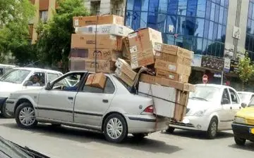 برخورد پلیس با حمل بار نامتعارف

