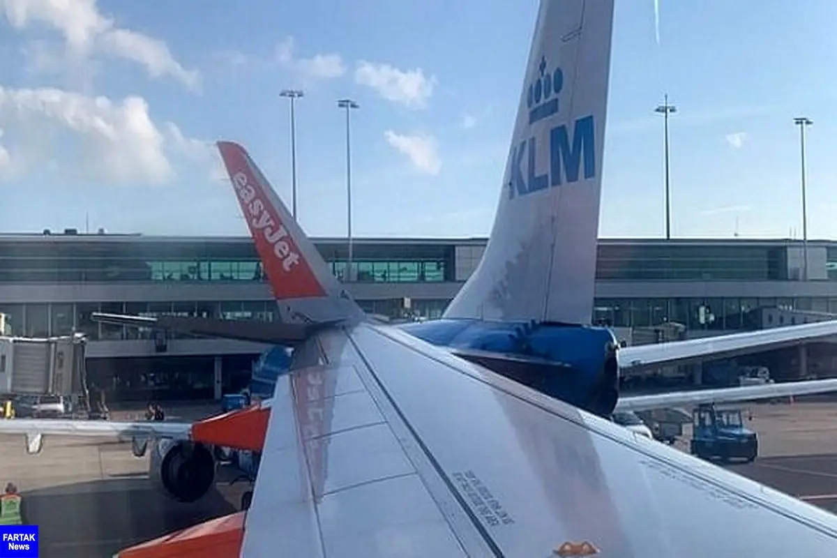 برخورد ۲ هواپیما در فرودگاه آمستردام