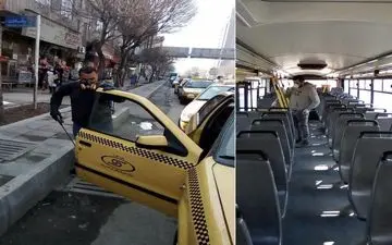 انجام عملیات ضدعفونی و گندزدایی ناوگان اتوبوسرانی و تاکسیرانی
