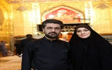 مجری سرشناس تلویزیون و همسرش در نجف