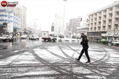 تهران سفیدپوش شد + تصاویر