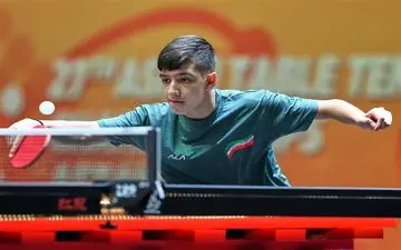 نابغه ایرانی تنیس روی میز، مدال برنز جهانی را قطعی کرد
