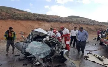  ۲ فوتی و ۲ مصدوم در تصادف محور بروجرد - اراک 