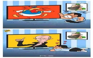 عکس/علاقه مارادونا به پوتین و نفرت از ترامپ