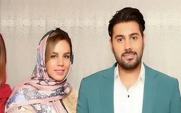 تیپ احسان خواجه امیری و همسرش در یک مهمانی! + عکس