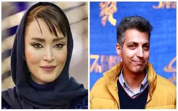 عادل فردوسی پور در کنار بهنوش طباطبایی/ خانم بازیگر با موهای پریشان!