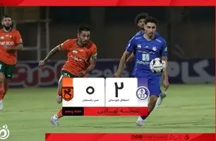 خلاصه بازی استقلال خوزستان 2 - مس رفسنجان 0 + ویدئو