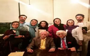 جمعی از خانم های بازیگر در جشن تولد محمود دولت آبادی | عکس