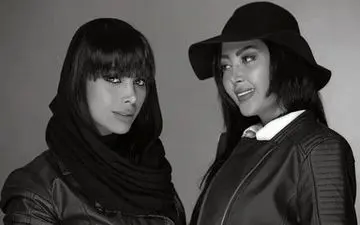 پوشش و میکاپ متفاوت آیدا جعفری به همراه خواهرش (عکس)