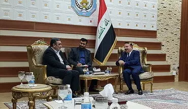 دیدار فرمانده ناجا با وزیر کشور عراق/تأکید بر تسیهل تردد زوار اربعین