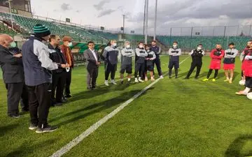 حضور احسانی در اولین روز کاری در تمرین گاندو