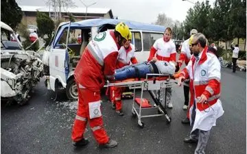 مصدومیت ۸ نفر بر اثر تصادفات زنجیره ای در محورهای مواصلاتی ساوه