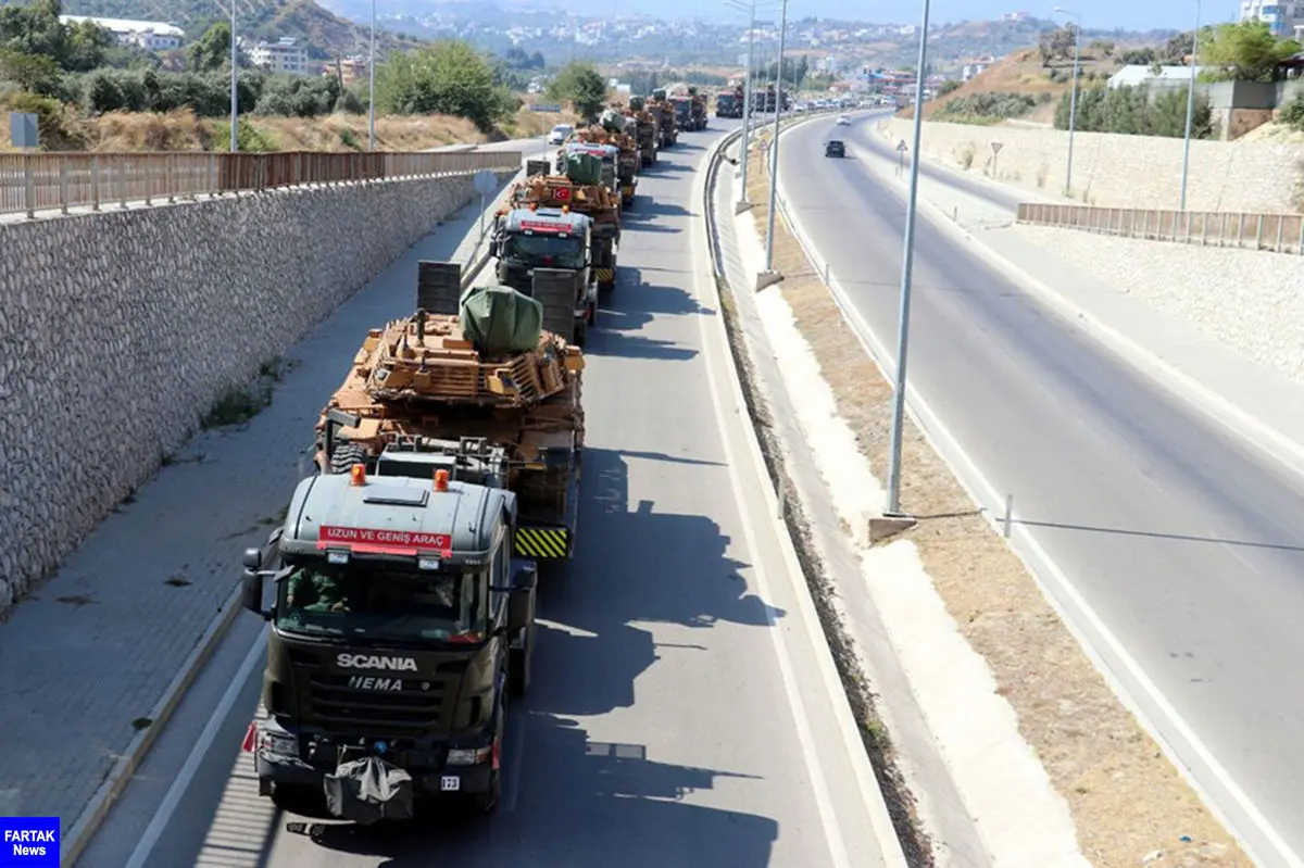  ترکیه تجهیزات نظامی جدید به مرزهای سوریه ارسال کرد