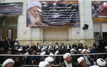 مراسم ارتحال آیت‌الله محقق کابلی در قم برگزار شد