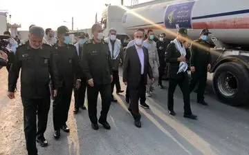 کاروان‌ جدید تانکرهای آبرسان سپاه به خوزستان رسید