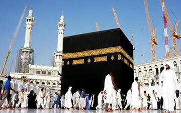 مراسم عوض کردن پرده خانه خدا + فیلم