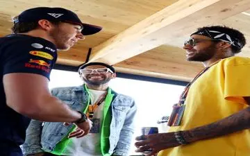 حضور دو ستاره فوتبال در مسابقات فرمول یک