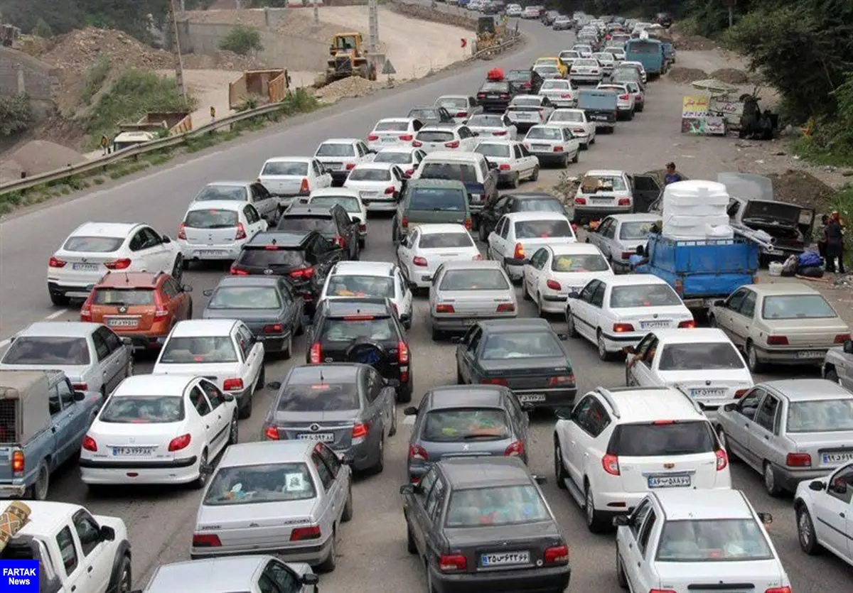 ترافیک سنگین در محورهای هراز و فیروزکوه 