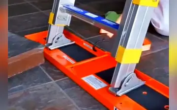 وسیله‌ای کوچک و سبک مخصوص ثابت نگه داشتن انواع نردبان + فیلم 