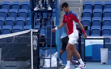 عصبانیت و پرتاب راکت توسط نواک جوکوویچ! + فیلم