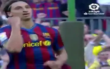 فیلم/آخرین گل زلاتان با پیراهن بارسلونا در لالیگا 