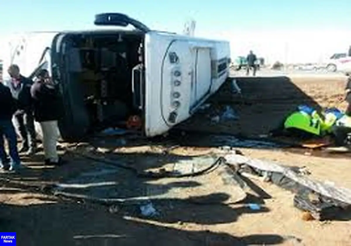 واژگونی اتوبوس مسافربری در جاده سبزوار- شاهرود 6 کشته و 23 مصدوم داشت