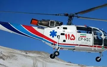 اورژانس هوایی مسجد سلیمان برای نجات جان دختر8سال به پرواز در آمد