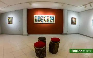 آیین افتتاح نگارخانه بلوط در کرمانشاه + فیلم