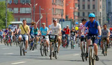 جشنوراه دوچرخه‌سواری مسکو با ۴۰ هزار شرکت کننده