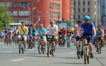 جشنوراه دوچرخه‌سواری مسکو با ۴۰ هزار شرکت کننده
