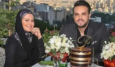 جشن تولد مجری معروف تلویزیون به همراه همسرش + عکس