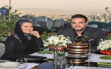 جشن تولد مجری معروف تلویزیون به همراه همسرش + عکس