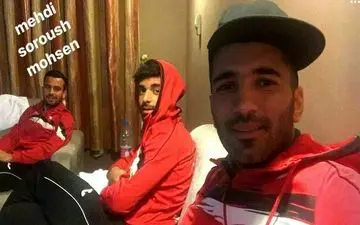 عکسی از سه مهره اصلی پرسپولیس، پیش از حضور در میدان نبرد برابر سایپا