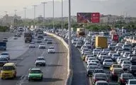 ترافیک سنگین در آزادراه تهران - کرج -قزوین