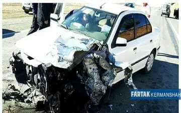 برخورد سواری سمند و وانت نیسان 5 مصدوم بر جای گذاشت
