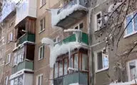 قندیل بستن خانه‌ها در سرما روسیه+فیلم
