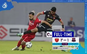 خلاصه بازی نساجی 1 - پرسپولیس 2 | فیلم