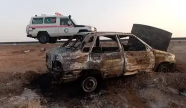 آتش‌سوزی پراید در محور شاهرود- میامی/ ۴ نفر مصدوم شدند
